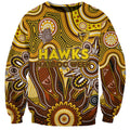 Personalised Hawks NAIDOC Week 2024 Sweatshirt Aussie Aboriginal Art