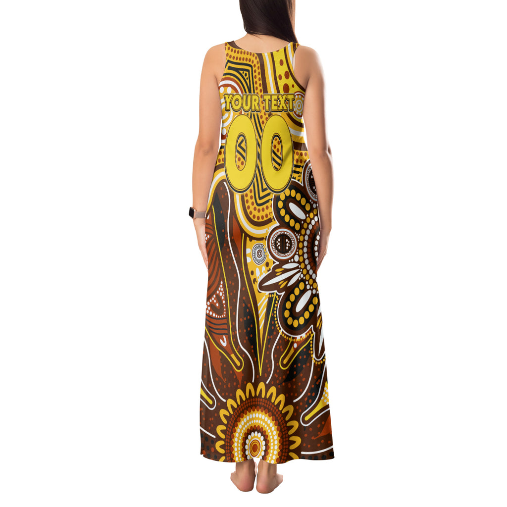 Personalised Hawks NAIDOC Week 2024 Tank Maxi Dress Aussie Aboriginal Art