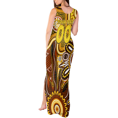 Personalised Hawks NAIDOC Week 2024 Tank Maxi Dress Aussie Aboriginal Art