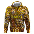 Personalised Hawks NAIDOC Week 2024 Zip Hoodie Aussie Aboriginal Art