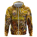 Personalised Hawks NAIDOC Week 2024 Zip Hoodie Aussie Aboriginal Art