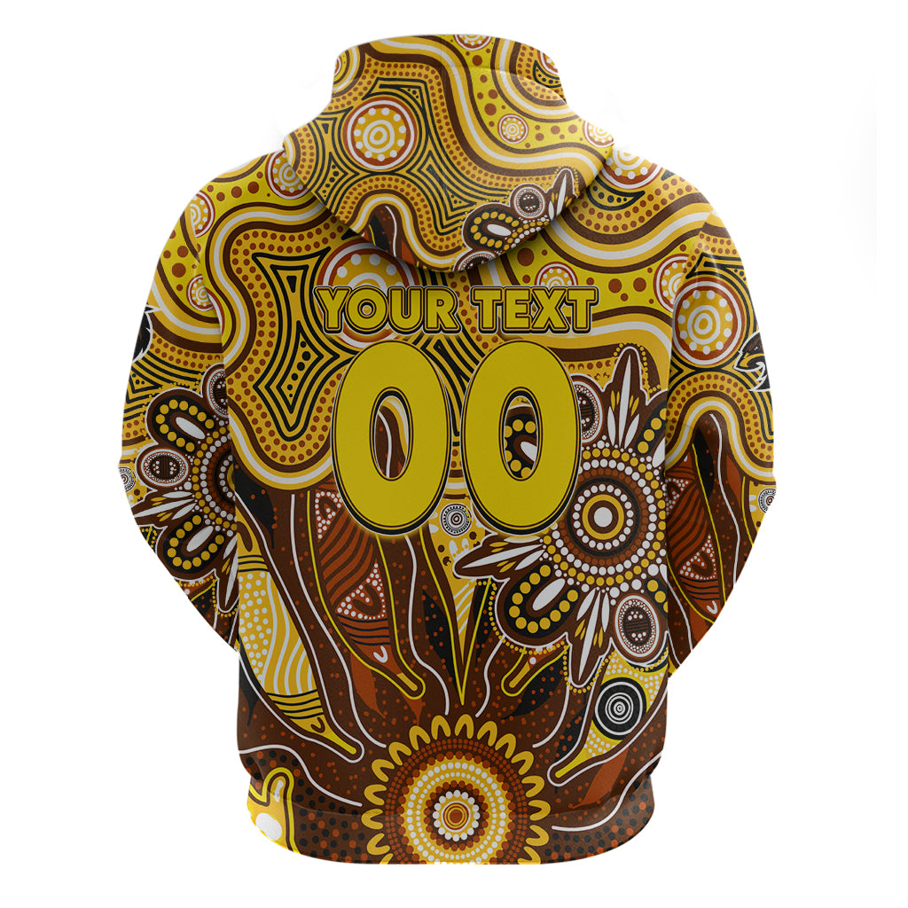 Personalised Hawks NAIDOC Week 2024 Zip Hoodie Aussie Aboriginal Art