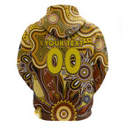 Personalised Hawks NAIDOC Week 2024 Zip Hoodie Aussie Aboriginal Art