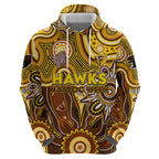 Personalised Hawks NAIDOC Week 2024 Zip Hoodie Aussie Aboriginal Art