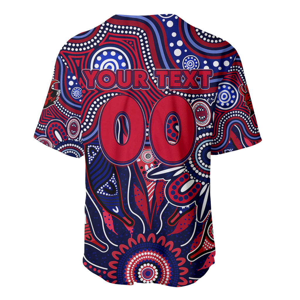 Personalised Demons NAIDOC Week 2024 Baseball Jersey Aussie Aboriginal Art