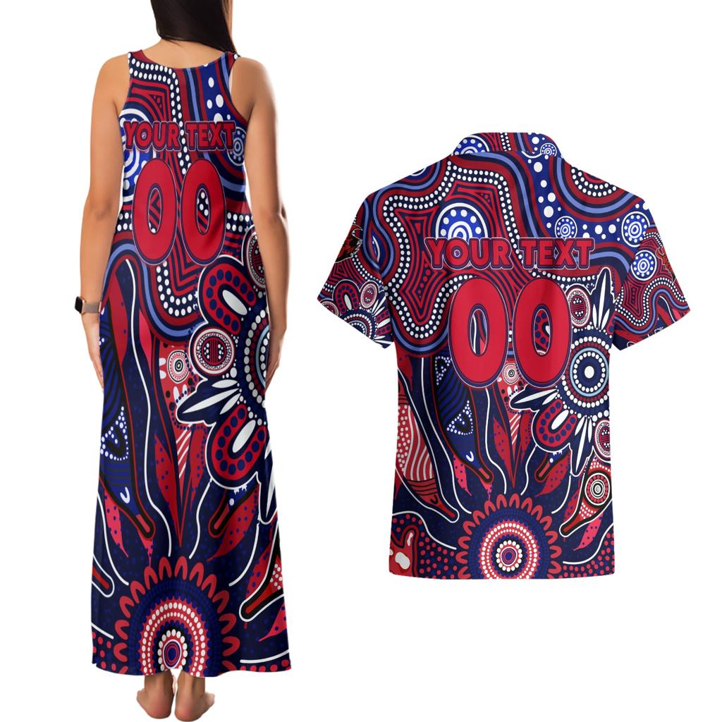 Personalised Demons NAIDOC Week 2024 Couples Matching Tank Maxi Dress and Hawaiian Shirt Aussie Aboriginal Art