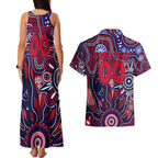 Personalised Demons NAIDOC Week 2024 Couples Matching Tank Maxi Dress and Hawaiian Shirt Aussie Aboriginal Art