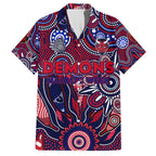 Personalised Demons NAIDOC Week 2024 Family Matching Long Sleeve Bodycon Dress and Hawaiian Shirt Aussie Aboriginal Art