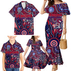 Personalised Demons NAIDOC Week 2024 Family Matching Mermaid Dress and Hawaiian Shirt Aussie Aboriginal Art