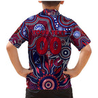 Personalised Demons NAIDOC Week 2024 Family Matching Mermaid Dress and Hawaiian Shirt Aussie Aboriginal Art
