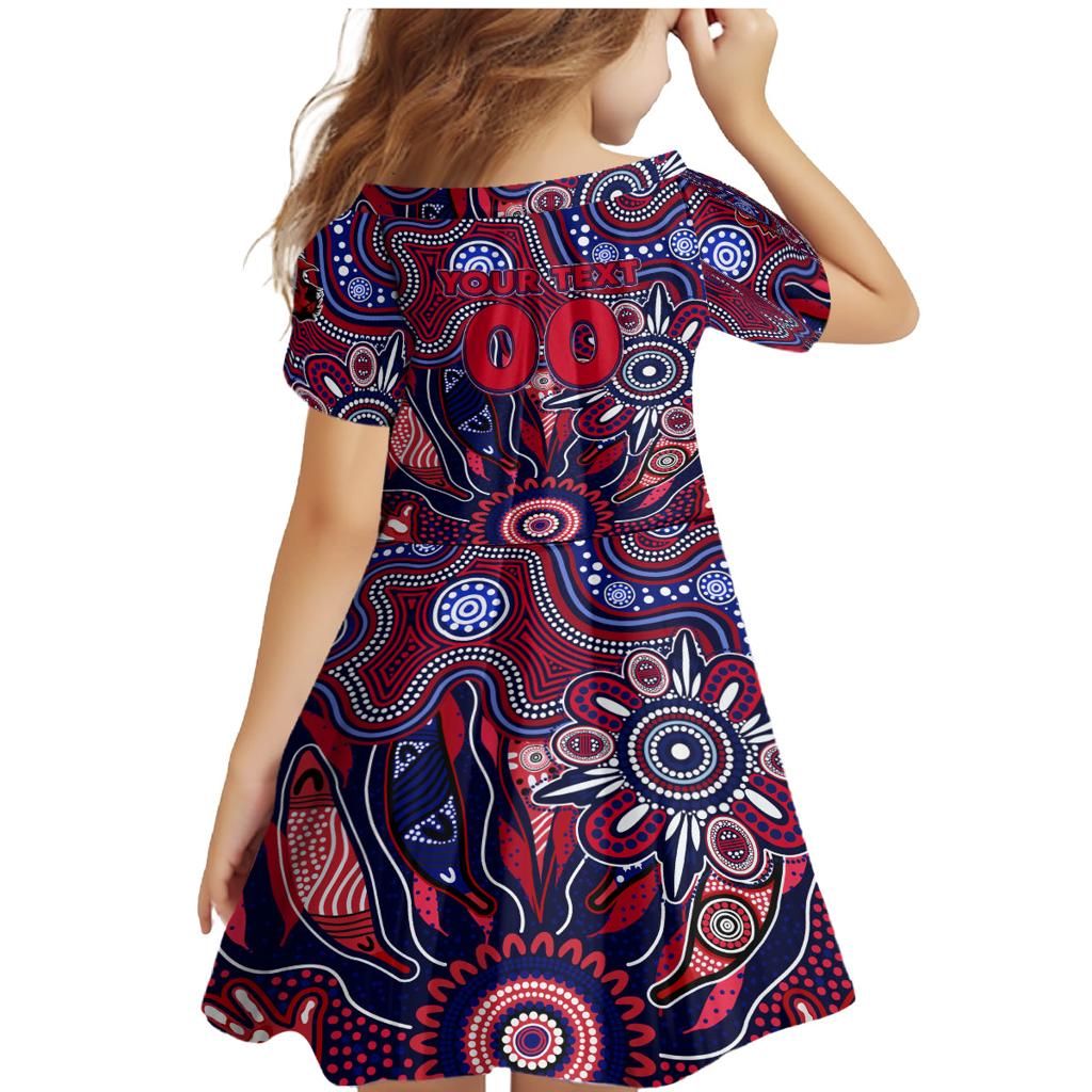 Personalised Demons NAIDOC Week 2024 Family Matching Mermaid Dress and Hawaiian Shirt Aussie Aboriginal Art