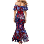 Personalised Demons NAIDOC Week 2024 Family Matching Mermaid Dress and Hawaiian Shirt Aussie Aboriginal Art