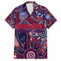 Personalised Demons NAIDOC Week 2024 Family Matching Short Sleeve Bodycon Dress and Hawaiian Shirt Aussie Aboriginal Art