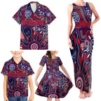 Personalised Demons NAIDOC Week 2024 Family Matching Tank Maxi Dress and Hawaiian Shirt Aussie Aboriginal Art