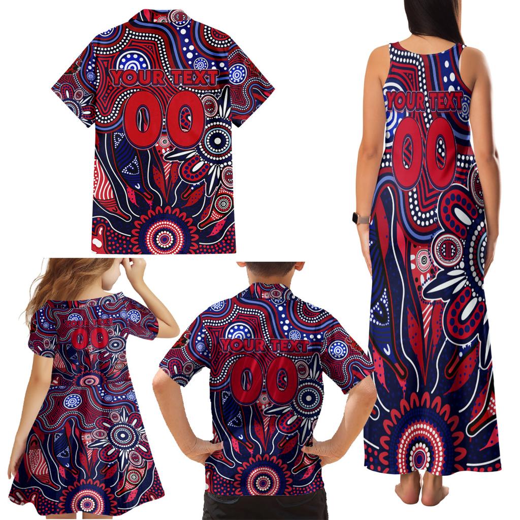 Personalised Demons NAIDOC Week 2024 Family Matching Tank Maxi Dress and Hawaiian Shirt Aussie Aboriginal Art