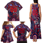 Personalised Demons NAIDOC Week 2024 Family Matching Tank Maxi Dress and Hawaiian Shirt Aussie Aboriginal Art