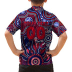 Personalised Demons NAIDOC Week 2024 Kid Hawaiian Shirt Aussie Aboriginal Art