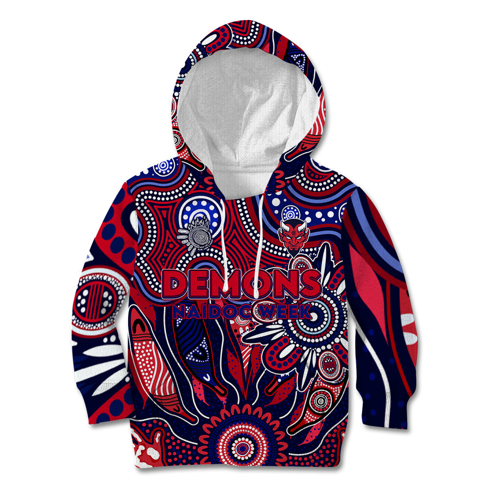 Personalised Demons NAIDOC Week 2024 Kid Hoodie Aussie Aboriginal Art