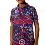 Personalised Demons NAIDOC Week 2024 Kid Polo Shirt Aussie Aboriginal Art