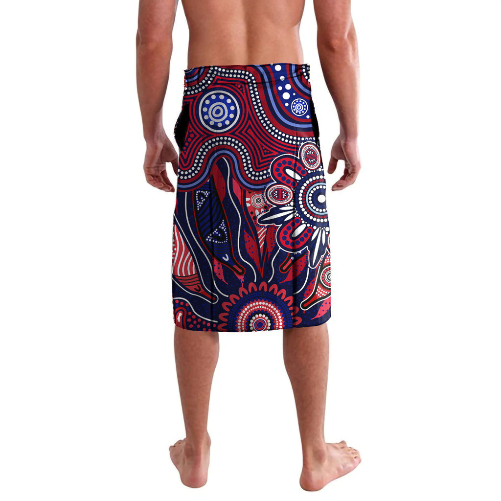 Personalised Demons NAIDOC Week 2024 Lavalava Aussie Aboriginal Art
