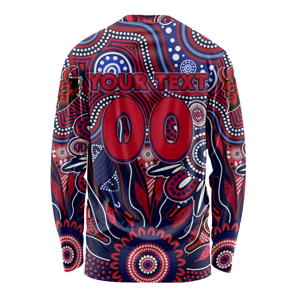 Personalised Demons NAIDOC Week 2024 Long Sleeve Shirt Aussie Aboriginal Art