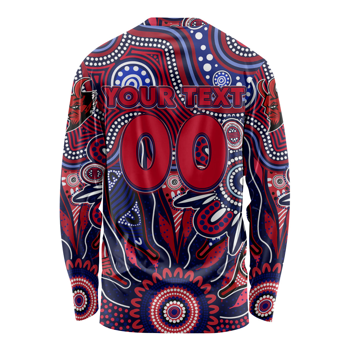 Personalised Demons NAIDOC Week 2024 Long Sleeve Shirt Aussie Aboriginal Art