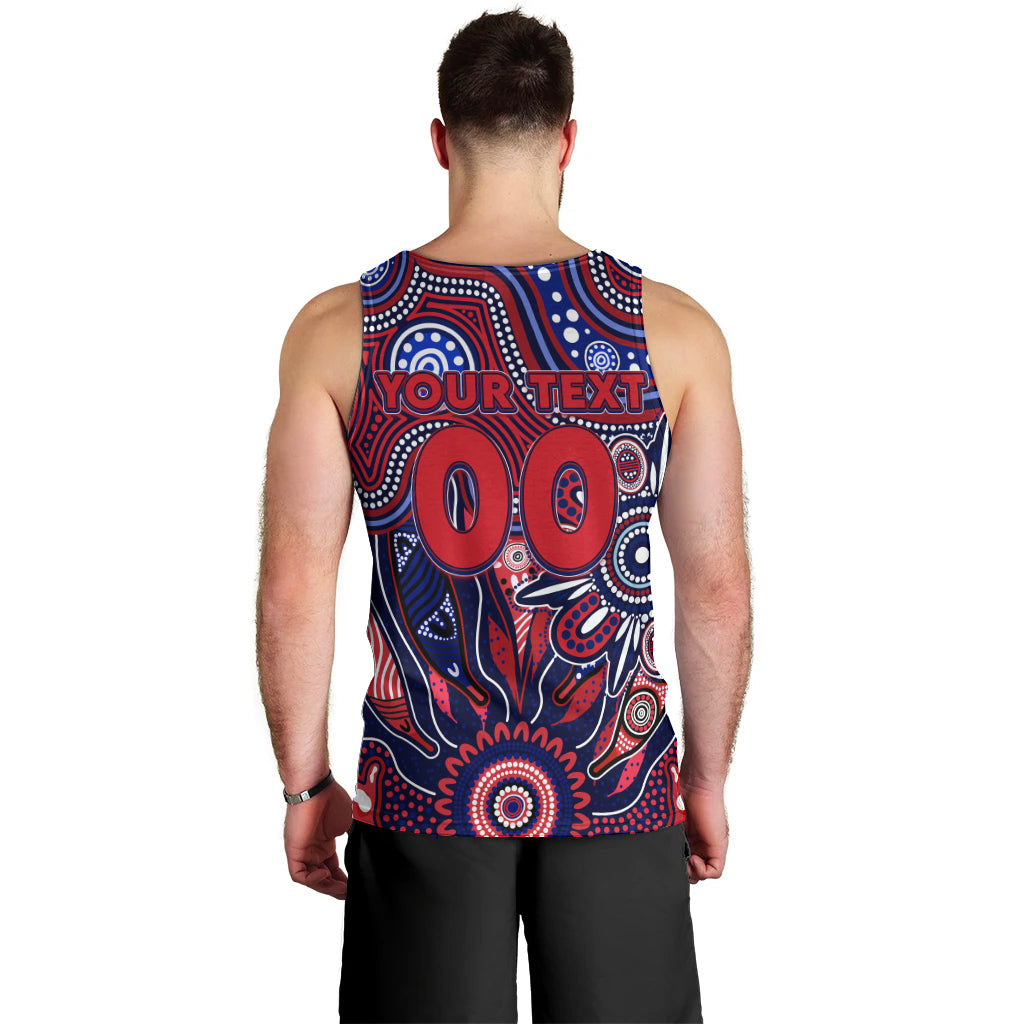 Personalised Demons NAIDOC Week 2024 Men Tank Top Aussie Aboriginal Art