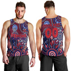 Personalised Demons NAIDOC Week 2024 Men Tank Top Aussie Aboriginal Art