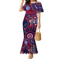 Personalised Demons NAIDOC Week 2024 Mermaid Dress Aussie Aboriginal Art
