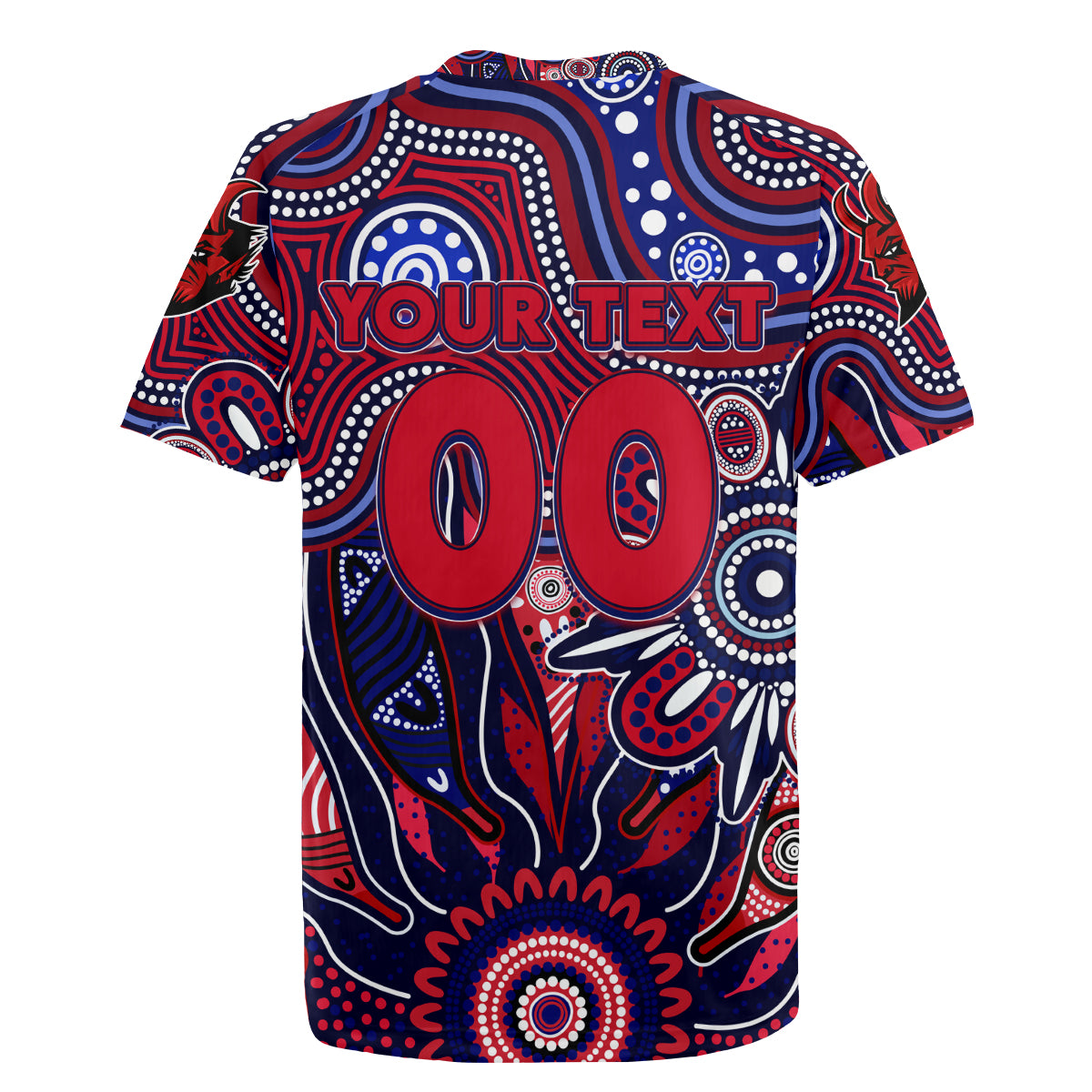 Personalised Demons NAIDOC Week 2024 Rugby Jersey Aussie Aboriginal Art