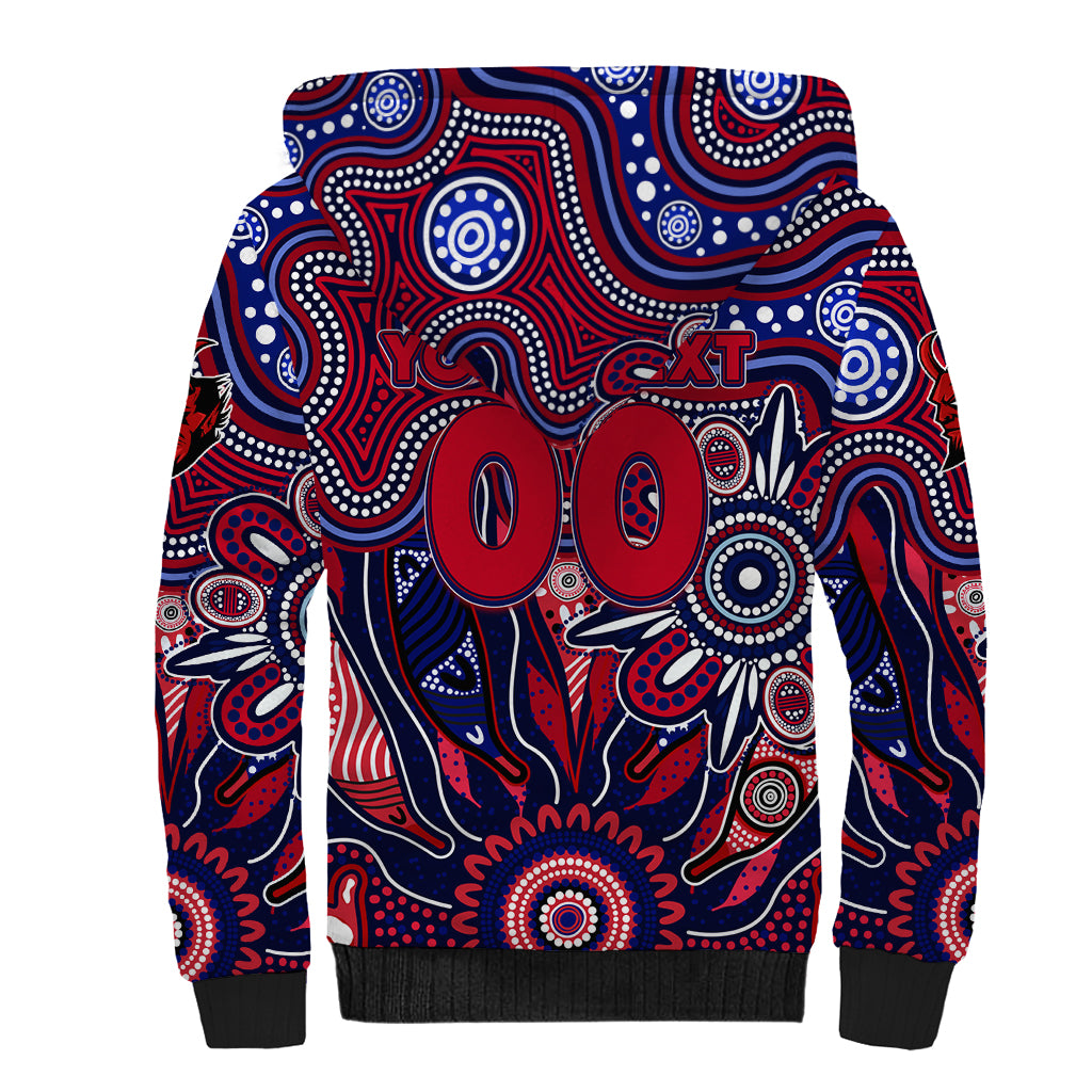 Personalised Demons NAIDOC Week 2024 Sherpa Hoodie Aussie Aboriginal Art