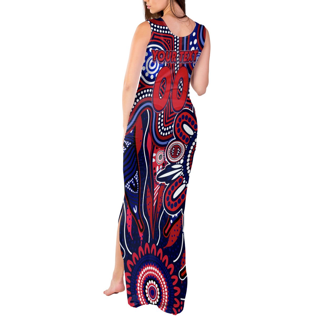 Personalised Demons NAIDOC Week 2024 Tank Maxi Dress Aussie Aboriginal Art