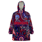 Personalised Demons NAIDOC Week 2024 Wearable Blanket Hoodie Aussie Aboriginal Art