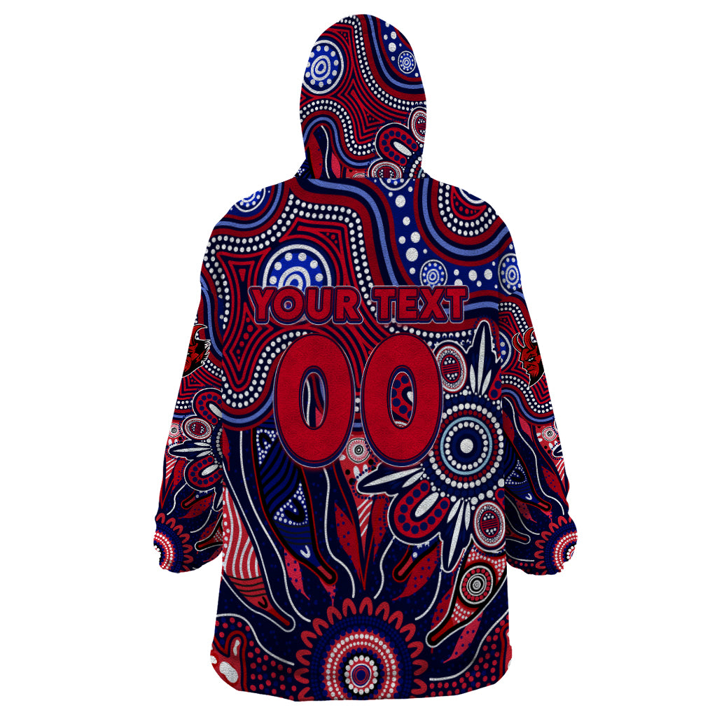 Personalised Demons NAIDOC Week 2024 Wearable Blanket Hoodie Aussie Aboriginal Art