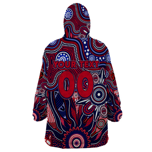 Personalised Demons NAIDOC Week 2024 Wearable Blanket Hoodie Aussie Aboriginal Art