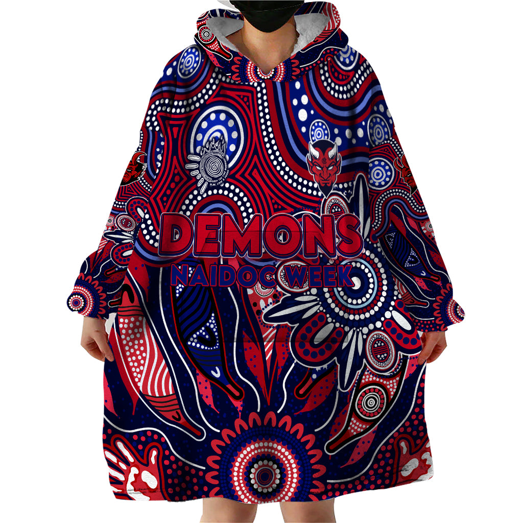 Personalised Demons NAIDOC Week 2024 Wearable Blanket Hoodie Aussie Aboriginal Art