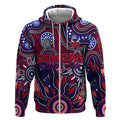 Personalised Demons NAIDOC Week 2024 Zip Hoodie Aussie Aboriginal Art