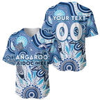 Personalised Kangaroos NAIDOC Week 2024 Baseball Jersey Aussie Aboriginal Art