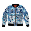 Personalised Kangaroos NAIDOC Week 2024 Bomber Jacket Aussie Aboriginal Art