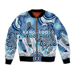 Personalised Kangaroos NAIDOC Week 2024 Bomber Jacket Aussie Aboriginal Art