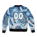 Personalised Kangaroos NAIDOC Week 2024 Bomber Jacket Aussie Aboriginal Art