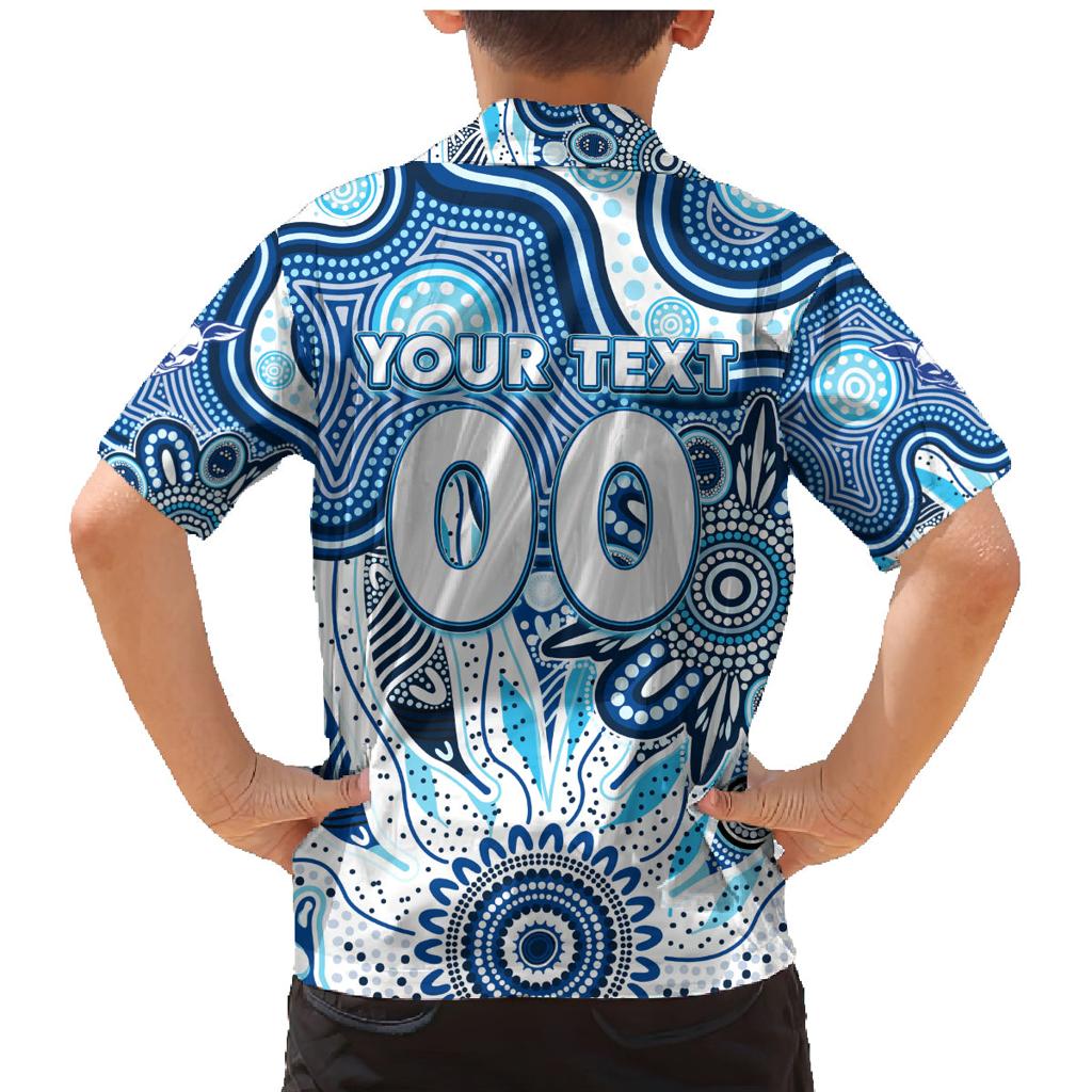 Personalised Kangaroos NAIDOC Week 2024 Family Matching Mermaid Dress and Hawaiian Shirt Aussie Aboriginal Art