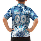 Personalised Kangaroos NAIDOC Week 2024 Family Matching Short Sleeve Bodycon Dress and Hawaiian Shirt Aussie Aboriginal Art