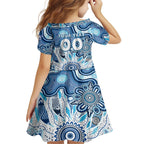 Personalised Kangaroos NAIDOC Week 2024 Family Matching Summer Maxi Dress and Hawaiian Shirt Aussie Aboriginal Art