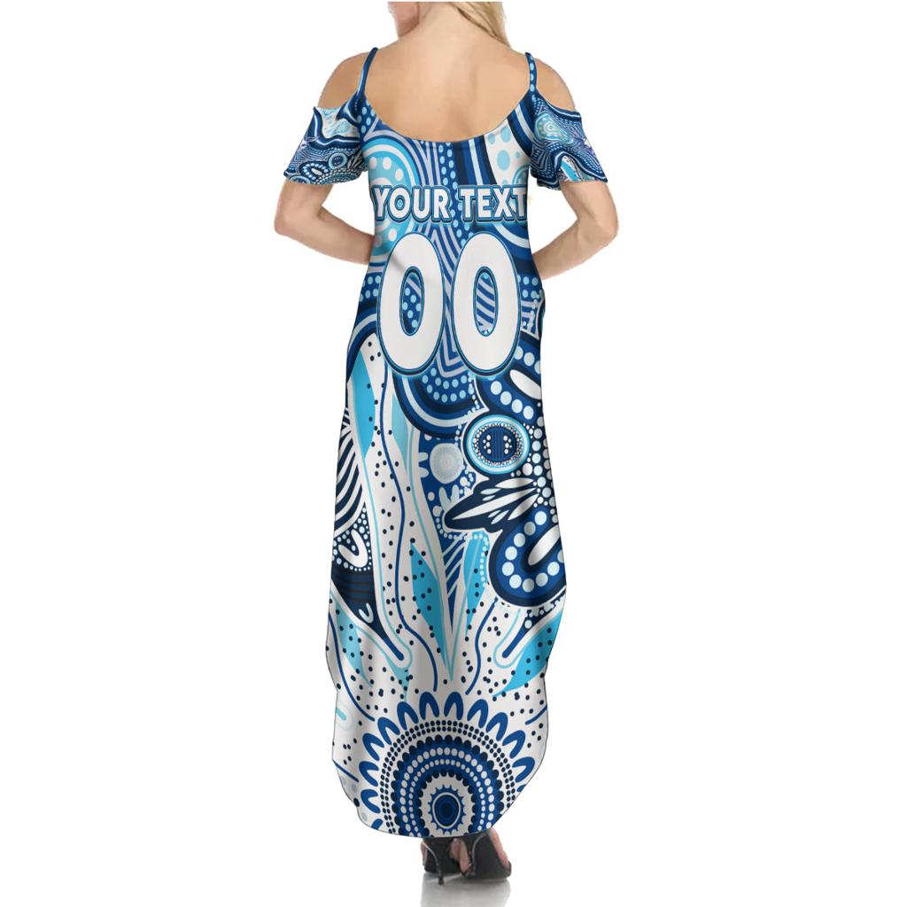 Personalised Kangaroos NAIDOC Week 2024 Family Matching Summer Maxi Dress and Hawaiian Shirt Aussie Aboriginal Art