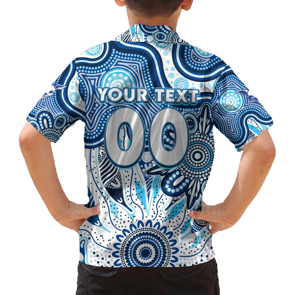 Personalised Kangaroos NAIDOC Week 2024 Family Matching Tank Maxi Dress and Hawaiian Shirt Aussie Aboriginal Art