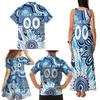 Personalised Kangaroos NAIDOC Week 2024 Family Matching Tank Maxi Dress and Hawaiian Shirt Aussie Aboriginal Art