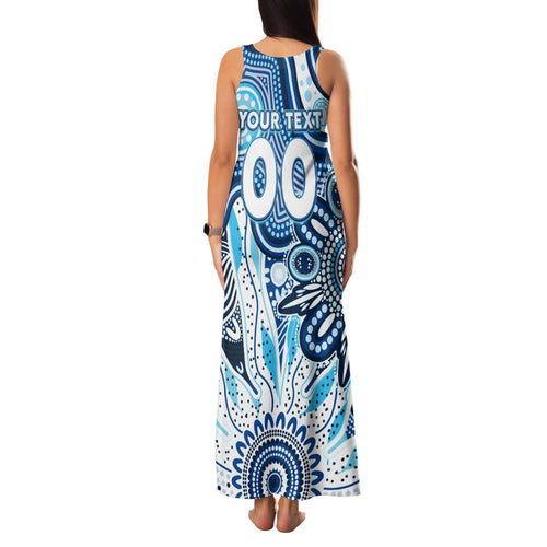 Personalised Kangaroos NAIDOC Week 2024 Family Matching Tank Maxi Dress and Hawaiian Shirt Aussie Aboriginal Art