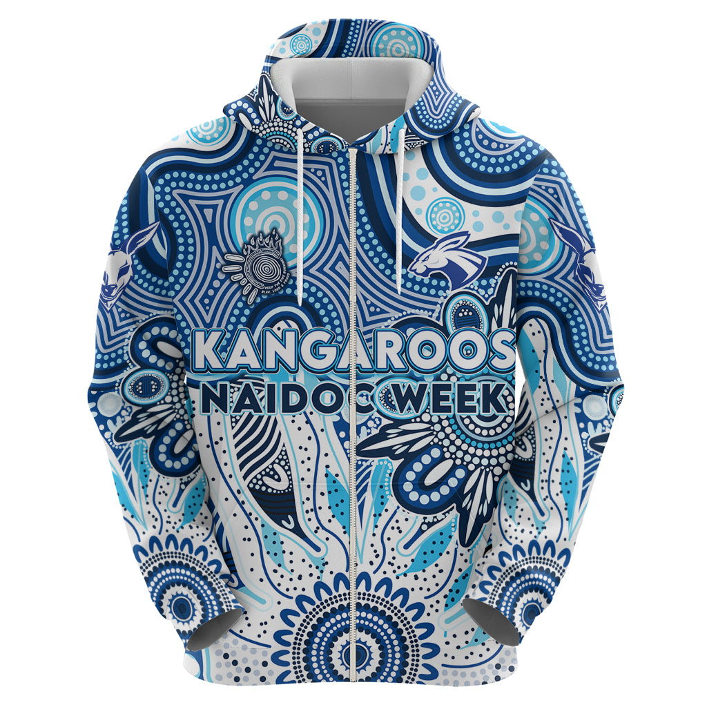 Personalised Kangaroos NAIDOC Week 2024 Hoodie Aussie Aboriginal Art