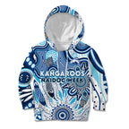 Personalised Kangaroos NAIDOC Week 2024 Kid Hoodie Aussie Aboriginal Art